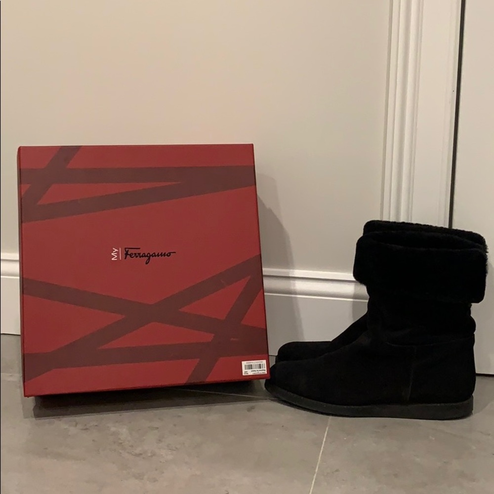 SALVATORE FERRAGAMO Shearling Boots